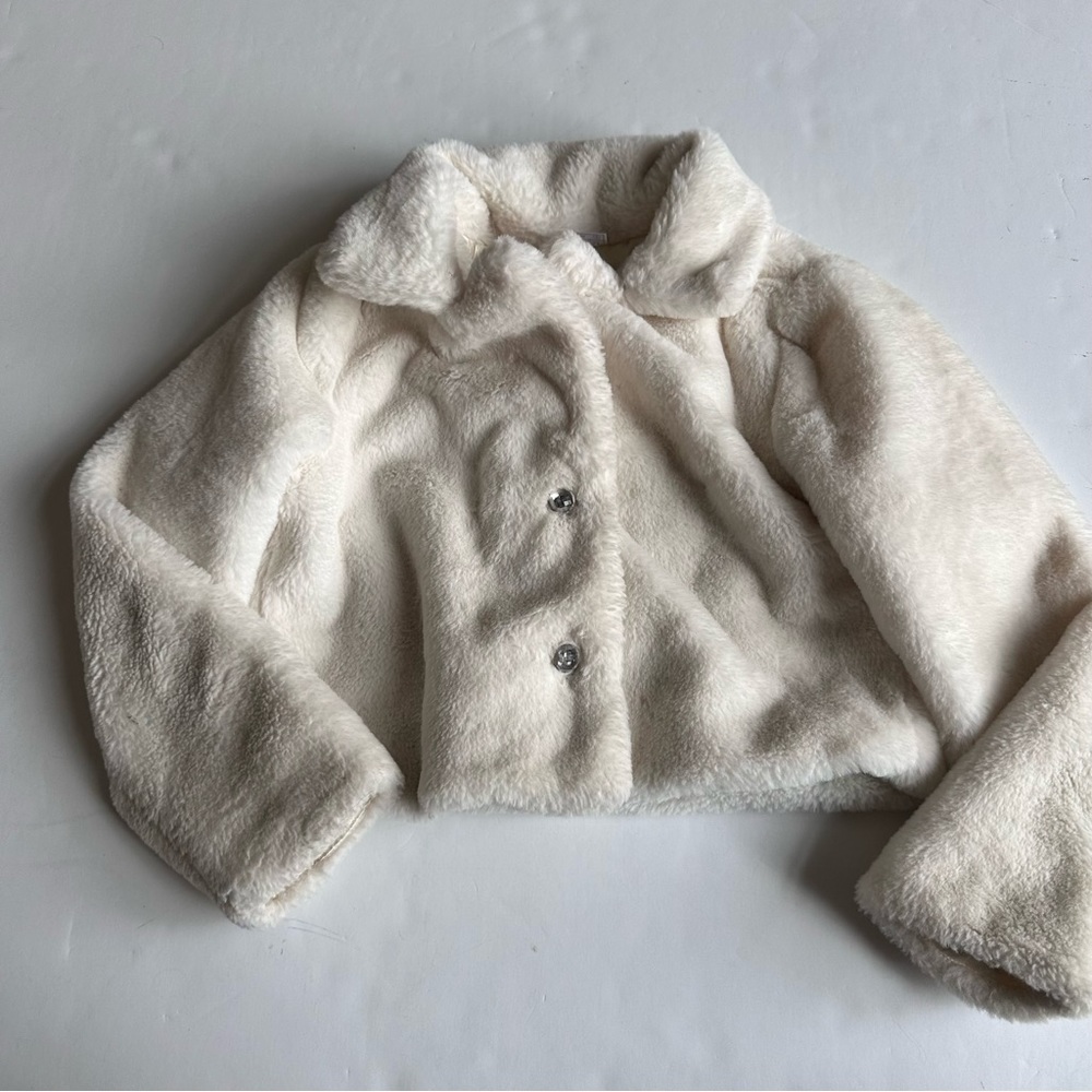 Beautees Long Sleeve Faux Fur Jacket - Picture 2 of 6